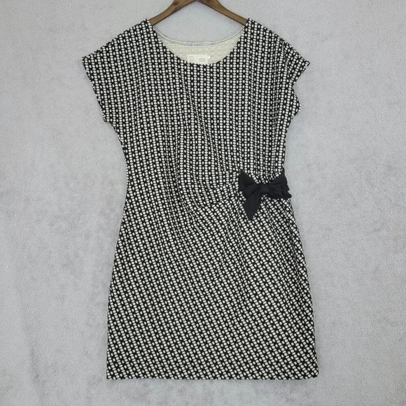 NWOT Anthropologie Saturday Sunday Sheath Knee Dress Patterned L  20CT - Picture 1 of 10